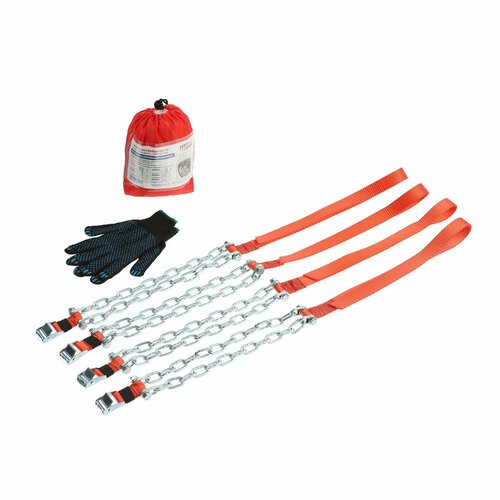 Цепи противоскольжения Л-5 внедорожник от 235 до 285 мм перчатки 4 шт 3878₽