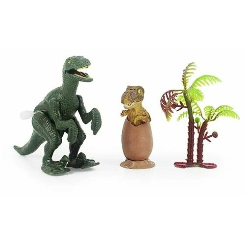 Фигурка Динозавр с яйцом Аллозавр RS001-32 шт заводн подвиж 598₽
