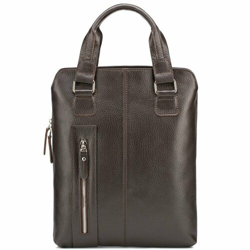 Сумка планшет KoЖinka Эштон, фактура матовая, коричневый