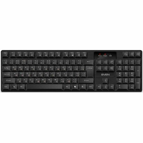 Клавиатура SVEN KB-C2300W (2,4 GHz, WLS, 104кл) игровая клавиатура sven kb g9450 черный