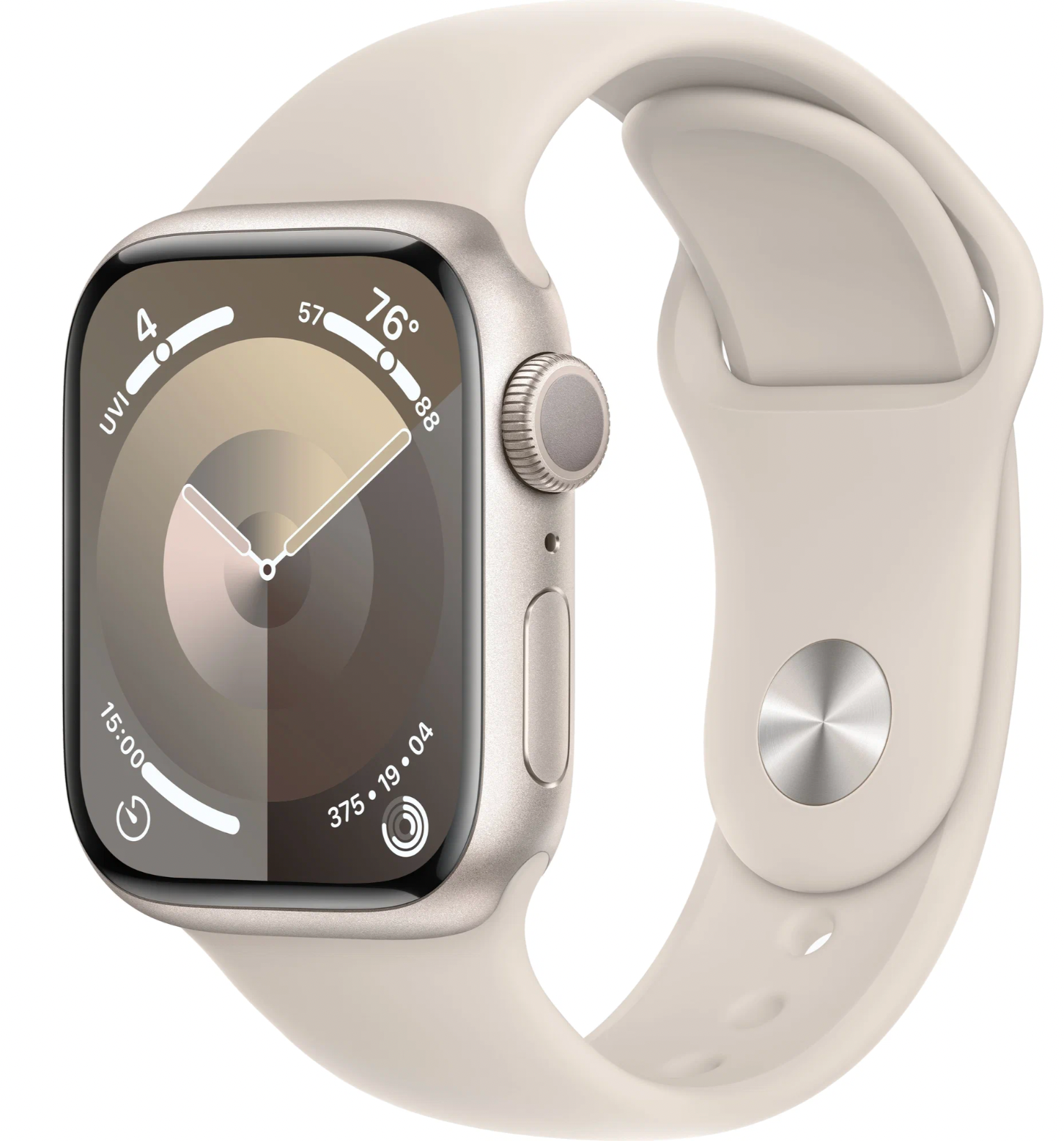 Умные часы Apple Watch Series 9 41 мм Aluminium Case GPS, starlight Sport Band