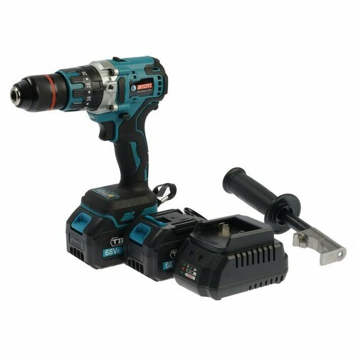 Дрель-шуруповерт BIYOTI BYT-CED05 бесщеточная ударная 20 В 2х4 Ач 90 Нм кейс 16192₽