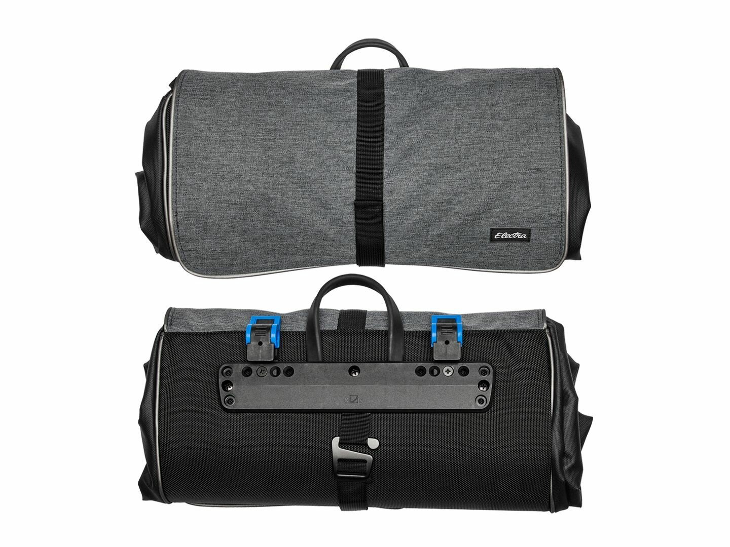 Велосумка Electra Pannier Charcoal полиэстер сбоку на задний багажник объем 21л — фото 1
