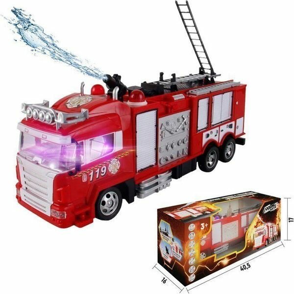 Пожарная машина на радиоуправлении MK666-192NA аккумуряторная зарядка, в коробке