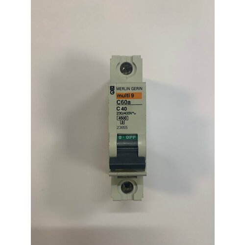 Автоматический выключатель Merlin Gerin серия Multi 9 C60a 1 полюс 40 ампер кривая C 300₽