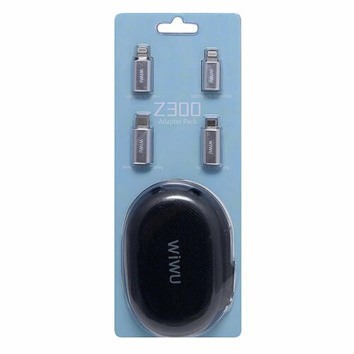 Набор адаптеров WiWU Z300 Lightning to Type-CMicroUSB microUSBlightning Type-Clightning 490₽