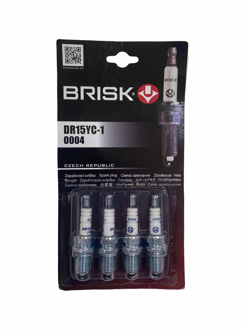 Свечи зажигания Priora / Vesta / XRAY / Largus BRISK DR15YC-1 для 16-клапанных двигателей