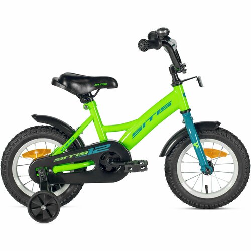 Велосипед детский городской SITIS WIND 12 2024 для детей от 2 лет до 4 лет стальная рама с защитой цепи 1 ск желтыйзеленый цвет рост 85-100 см 1146700₽