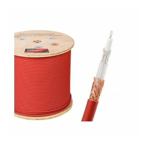 Кабель коаксиальный в нарезку Novacord TRIAX 8 FRNC/LSZH, 1 м