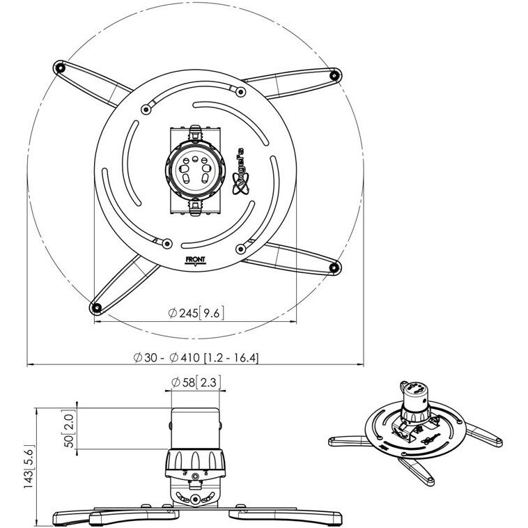 Кронштейн для проектора Vogels PPC 2500 — фото 1