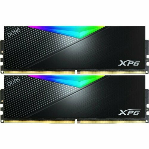 Память оперативная ADATA 32GB 2 x 16Gb DDR5 UDIMM XPG Lancer 5200 MHz CL38-38-38 125V RGB Черный Радиатор AX5U5200C3816G-DCLARBK 16424₽