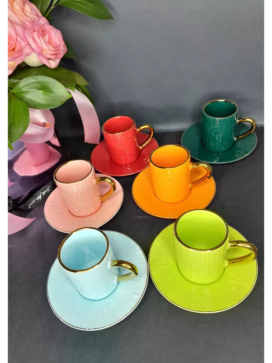 фото Кофейный набор 6 персон 12 предметов