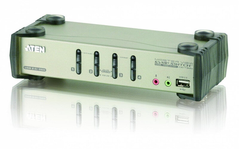 ATEN 4-Port PS/2-USB VGA/Audio KVMP™ Switch with OSD