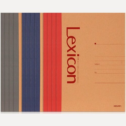 Изображение товара Тетрадь Deli 23217 A4 80л линейка ассорти