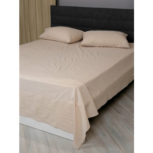 КПБ Евро вареный хлопок бежевый Linen Way 3500₽