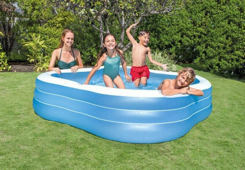 Обзор: Детский надувной бассейн INTEX 229х229х56см 