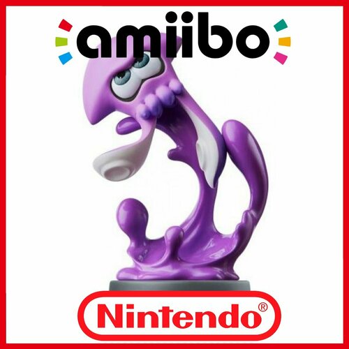 Amiibo Интерактивная фигурка Инклинг-кальмар неоново фиолетовый Inkling Squid Neon Purple Splatoon Collection 6544₽