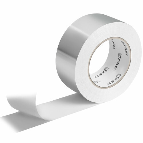 Самоклеящаяся алюминиевая герметизирующая лента 70 микрон K-FLEX 100-050 ALU AA 130 100мм50 метров 1049₽