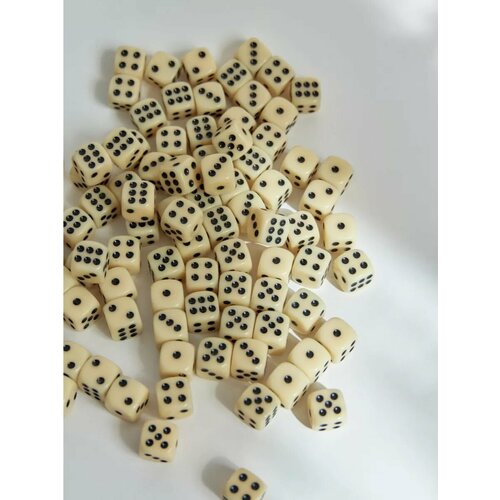 Кости игральные кубики - 100 шт 12 мм 780₽