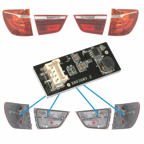 Драйвер - плата заднего светодиодного LED фонаря BMW X3 F25 розжиг БМВ Х3 2010-2017 в кузове Ф 25 1090₽