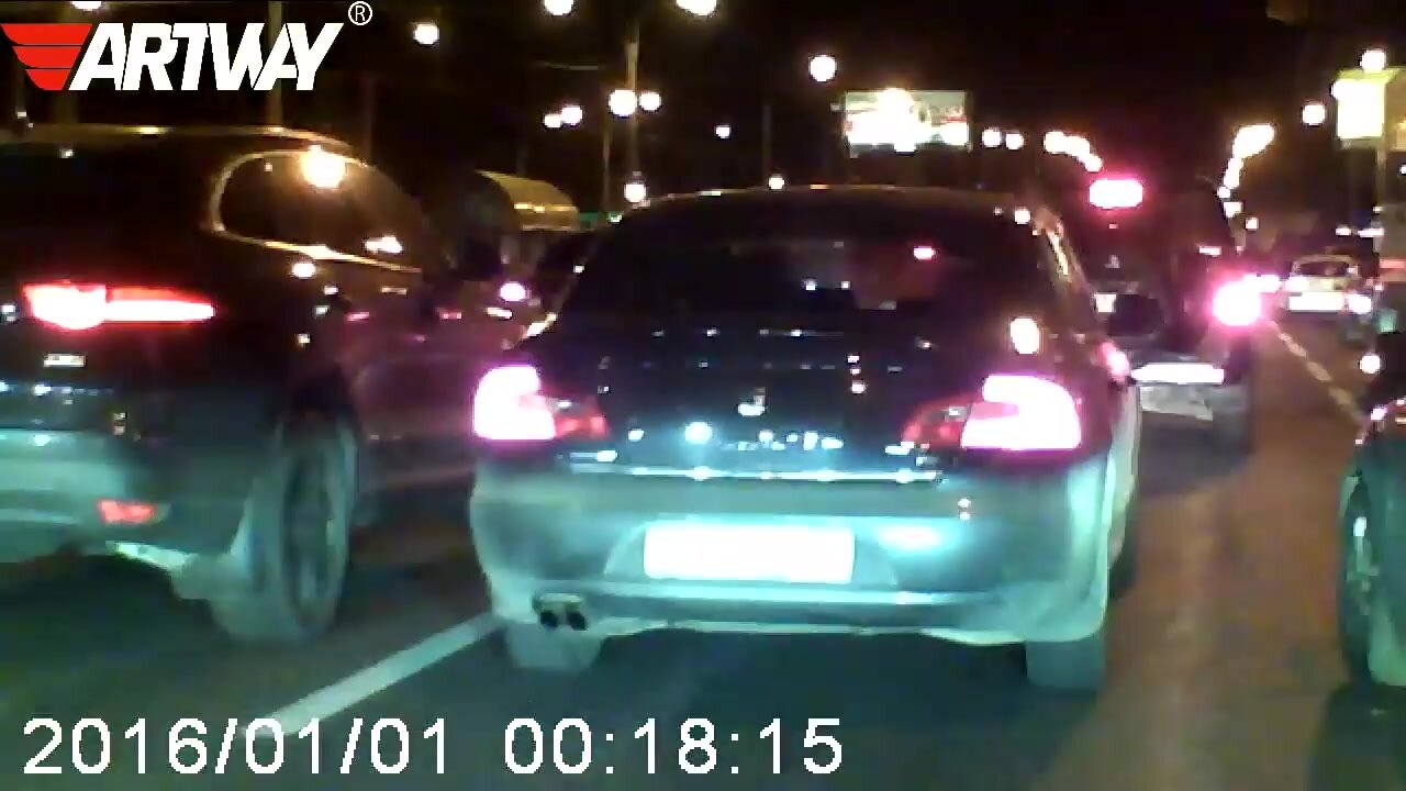Видеорегистратор для автомобиля Artway AV-610, зеркало, датчик удара, 6 линз — фото 1