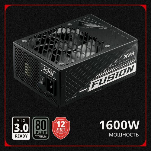 Изображение товара Блок питания XPG FUSION 1600W 80+ Titanium, полностью модульный