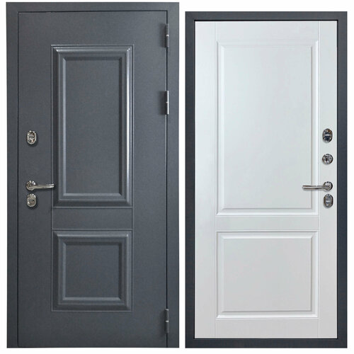 Дверь входная c терморазрывом металлическая Foreman Ф-12 2050x860 Правая Титан - Белый Софт УТ-00083281 47950₽