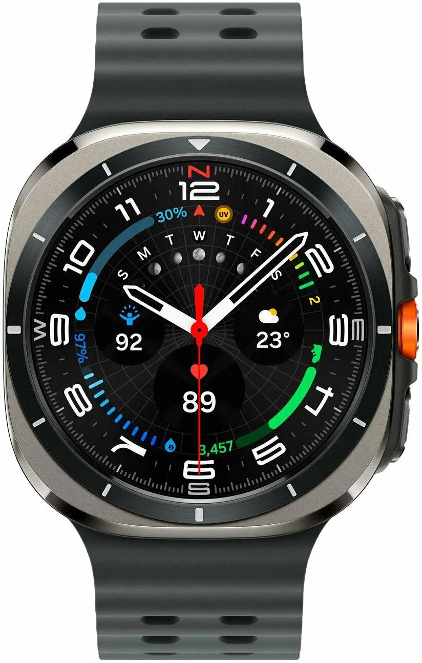 Умные часы Samsung Galaxy Watch Ultra 47mm LTE, Titanium silver (серый титан) — фото 1