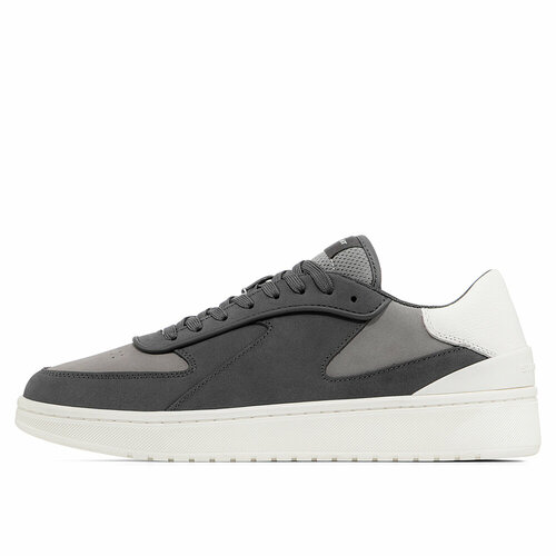 фото Кроссовки street beat solid suede, полнота 6 (ru)/ на среднюю стопу, размер 43, серо-белый