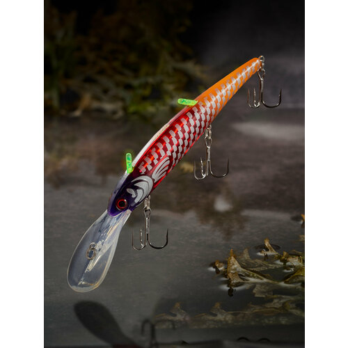 Светящийся Воблер шумовой Bandits (Minnow) 12 см, 21 гр цвет C06 / для троллинга и спиннинговой ловли