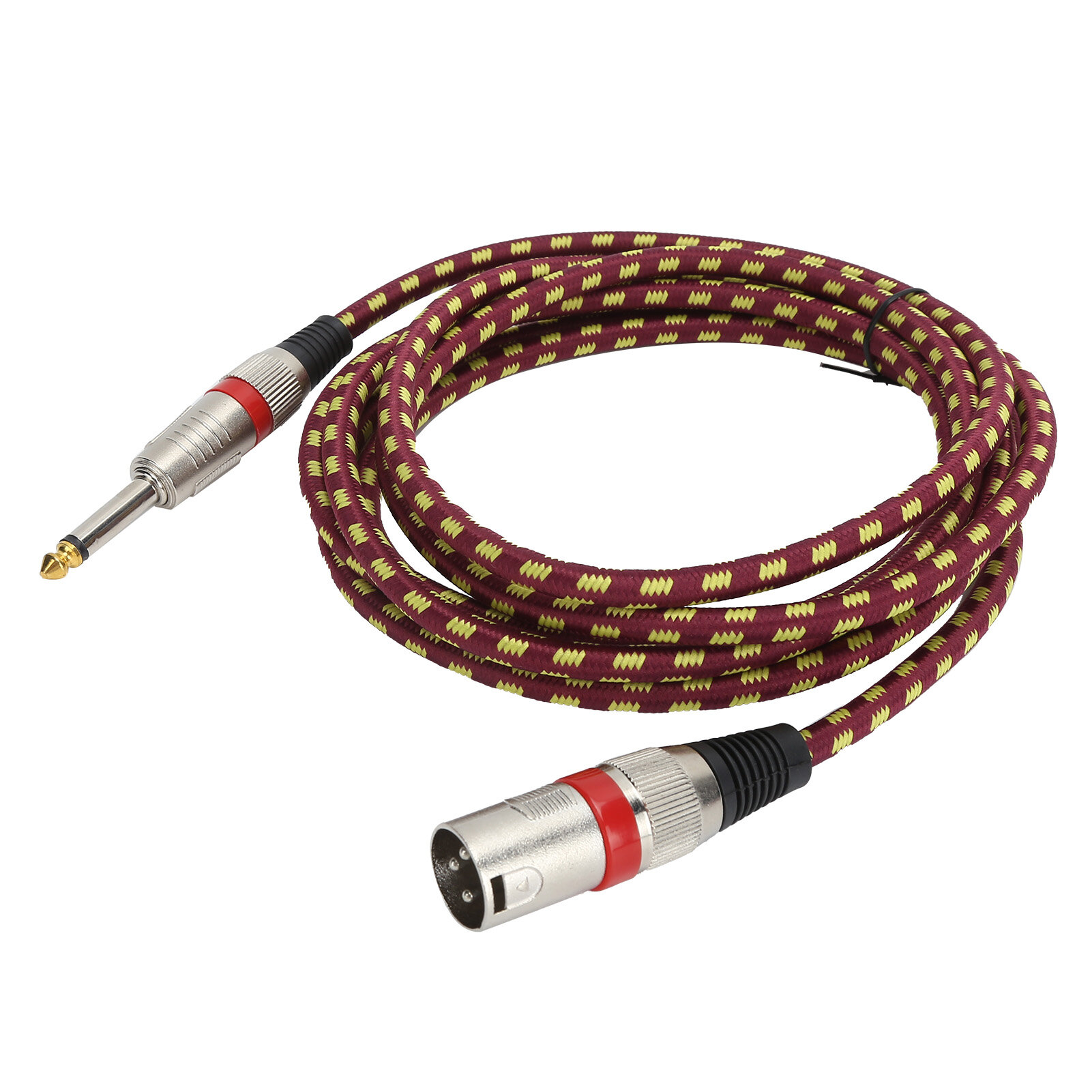 Кабель JORINDO XLR на 1/4 дюйма 6,35 мм, сбалансированный аудиокабель для микрофона JD6007, мужской разъем