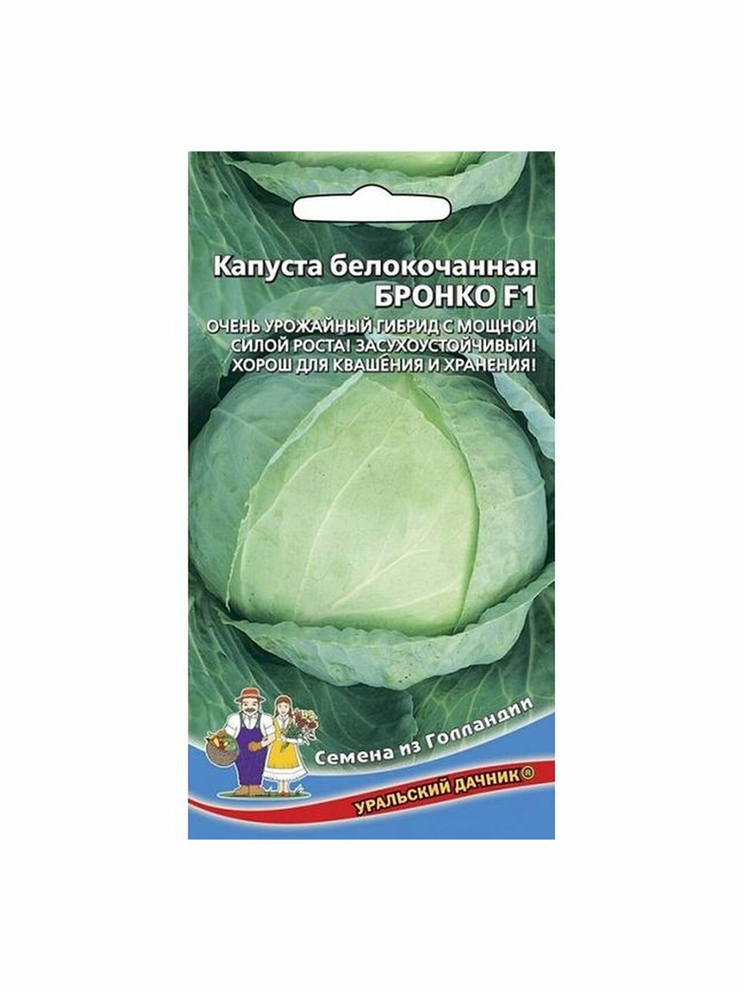 Семена Капуста белокочанная Бронко F1 среднеспелый (голландия) 1 пачка - 12 семян