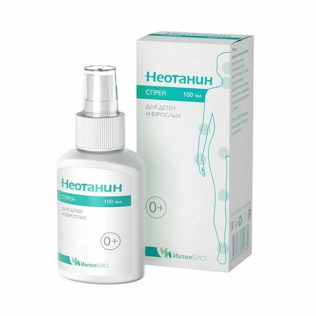 Неотанин спрей для детей и взрослых фл, 100 мл, 1 шт, 1 уп. — фото 1