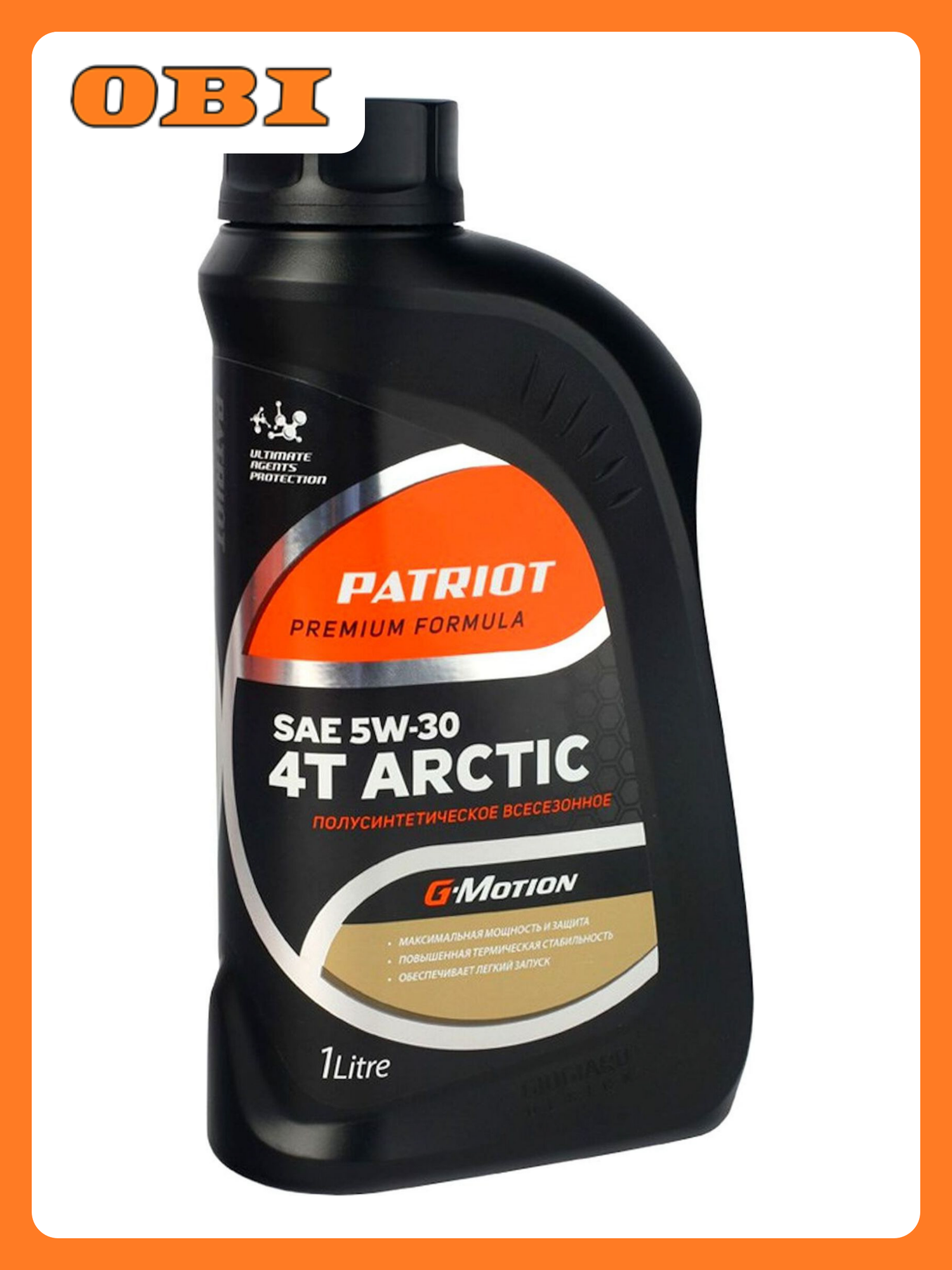 Моторное масло PATRIOT G-Motion Arctic 5W-30 полусинтетическое 1 л