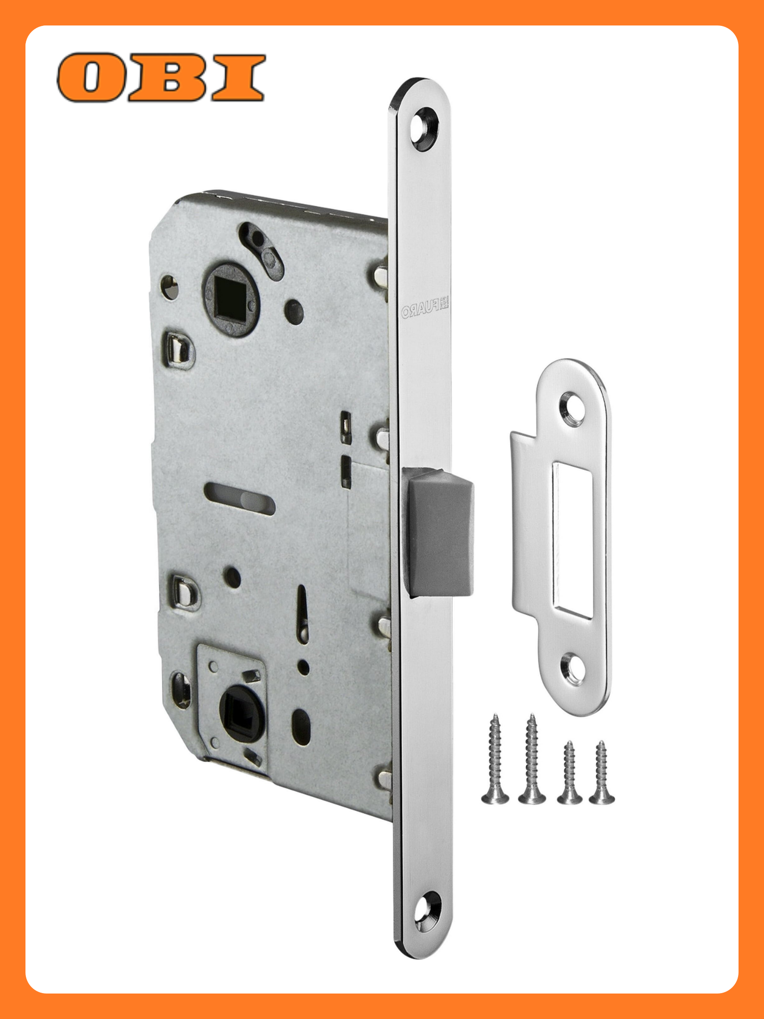 Дверная защелка FUARO 100х22х20 мм пластик