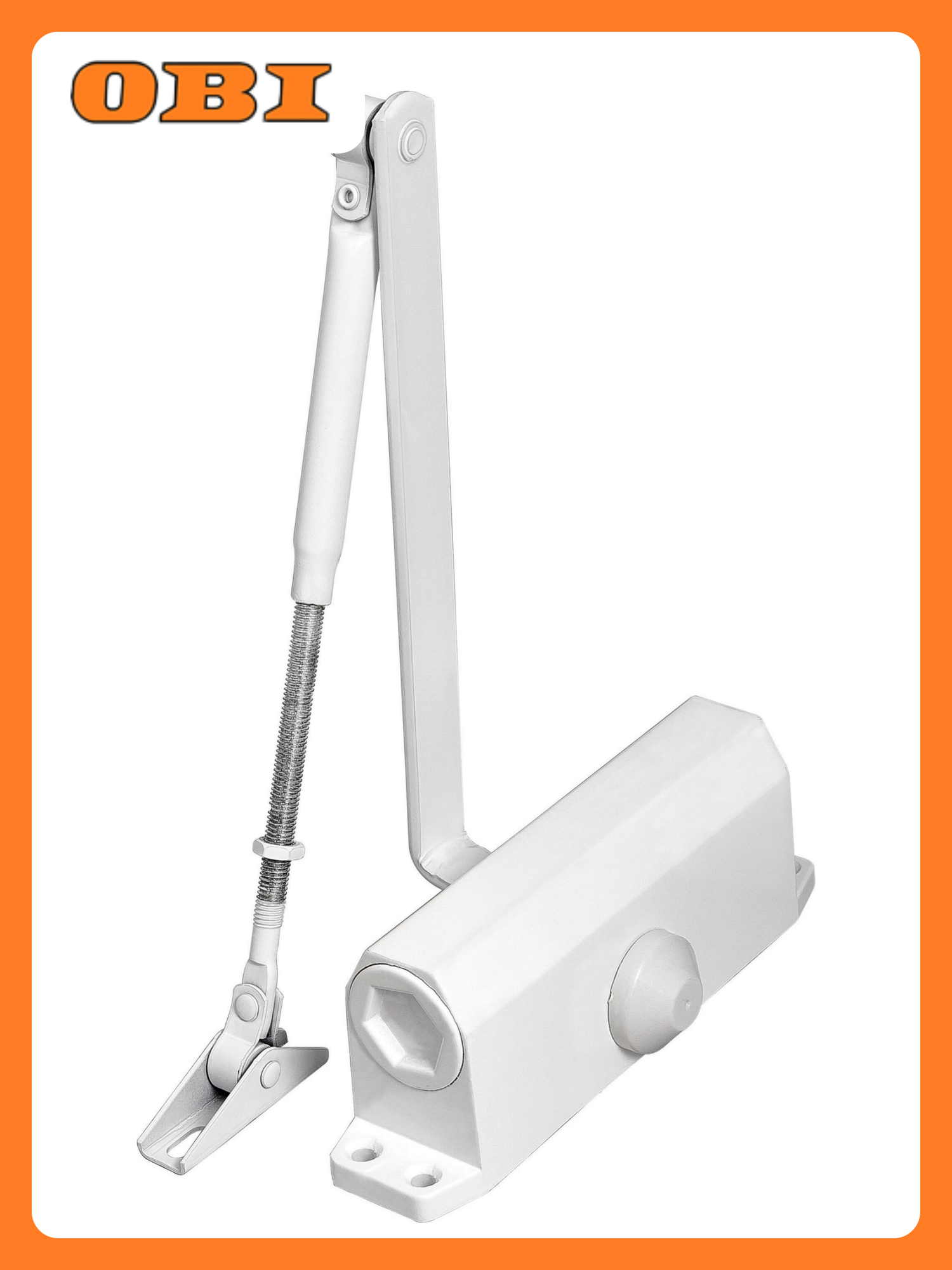 Доводчик Punto SD 2020  для дверей 25 45 кг  белый  алюминий