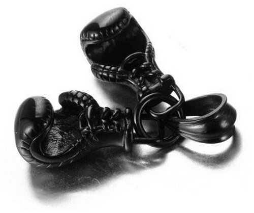 Кулон мужской на цепочке Боксерские Перчатки черный