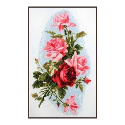 фото Набор для вышивания крестом "розовый шик", арт. 01.012 палитра
