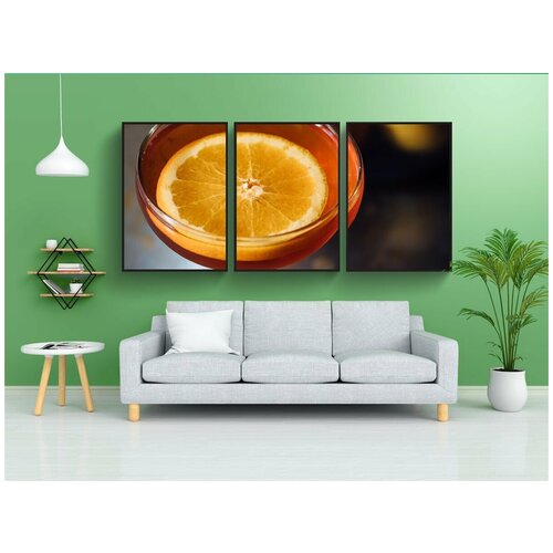 фото Набор модулных постеров для интерьера "алкоголь, коктейль, коктейль стекла" 60x90 см. в тубусе, без рамки lotsprints