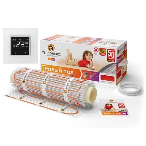 Комплект теплого пола под плитку 4м2 Теплолюкс Tropix 160Втм2 c терморегулятором EcoSmart 17719₽