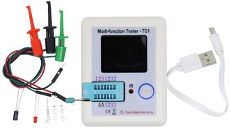 LCR-TC1-тестер электронных компонентов/Много функциональный Tester-TC1 (RLC, ESR, транзисторы)