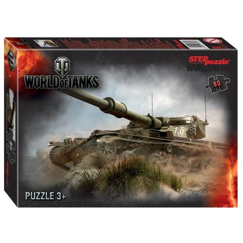 Пазл Step puzzle World of Tanks (77168), 80 дет., разноцветный пазл 54 world of tanks 71171 step puzzle