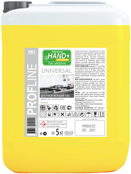 Щелочной моющий гель HAND+ Professional Progress, универсальный, лимон, канистра 5 кг