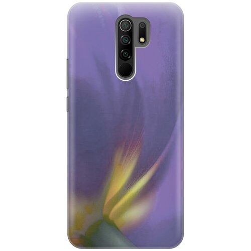 фото Силиконовый чехол на xiaomi redmi 9 / сяоми редми 9 с принтом "фиолетовая фиалка gosso