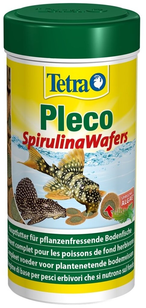 Корм для рыб Tetra Pleco Spirulina Wafers (пластинки) 250 мл