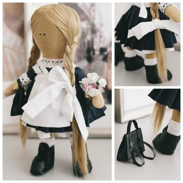 Интерьерная кукла "Школьница Николь", набор для шитья 15,6 × 22.4 × 5.2 см