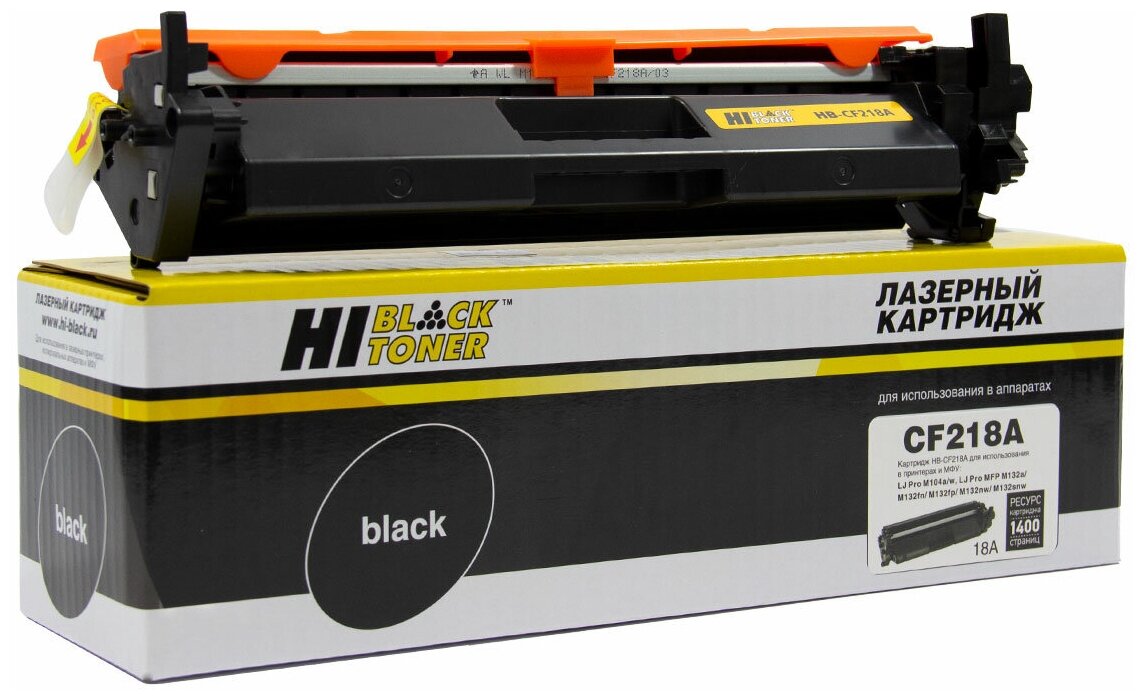 Hi-Black Картридж CF218A / HP 18A с чипом для HP LJ Pro M104/MFP M132, 1,4K HB-CF218A