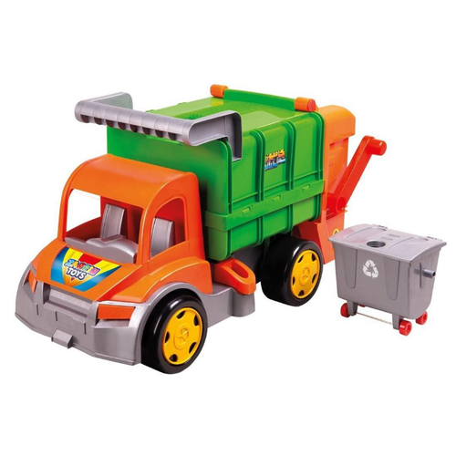 Мусоровоз ZARRIN TOYS TrashTruck, 65 см, зеленый/оранжевый мусоровоз zarrin toys trashtruck 65 см зеленый оранжевый