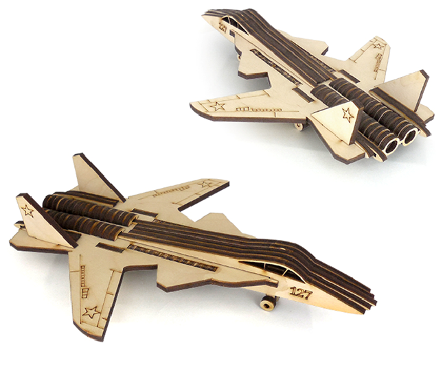 Сборная модель/деревянный конструктор - самолет "Беркут"