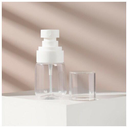 ONLITOP Бутылочка для хранения, с распылителем, 30 мл, цвет прозрачный/белый